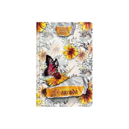 Bíblia KJA | Capa Dura | Slim |Edição Luxo| Floral Abstrato